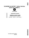 John Deere XUV855M S4 Gator Utility Vehicles (SN: 020001 - 040000) (Export Edition) Operators Manual (OMUC19622)