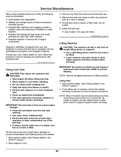 John Deere TH 6x4 Diesel Gator Utility Vehicles (SN: 140001 - 150000) (North America) Operators Manual (OMUC19709)