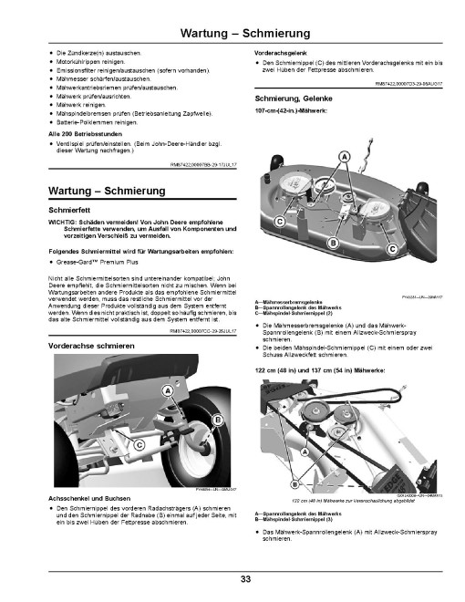 John Deere X106, X126 and X166 (SN: 100001-150000) Lawn Tractors (Export Edition) Operators Manual (OMUC19962)