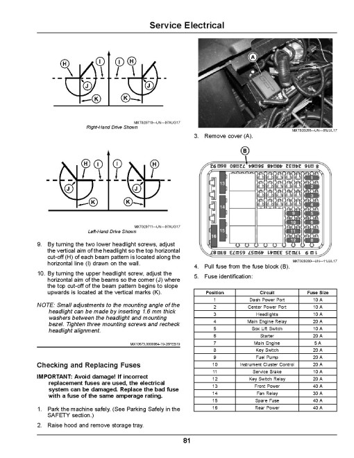 John Deere XUV825E and XUV825M Gator Utility Vehicles (SN: from 020001) (Export Edition) Operators Manual (OMUC20115)