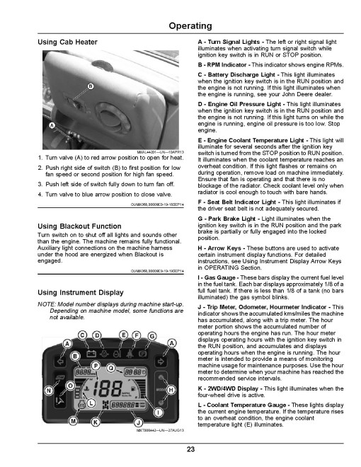 John Deere M-Gator A3-T Utility Vehicles (SN: from 050001) (North America) Operators Manual (OMUC20180)