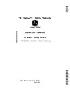 John Deere TE Electric Gator Utility Vehicles (SN: 140001 - 150000) (Export Edition) Operators Manual (OMUC20378)