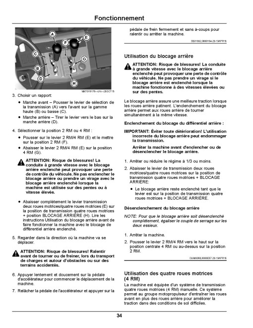 John Deere XUV590M and XUV590M S4 Gator Utility Vehicles (SN: 020001 - 030000) (Export Edition) Operators Manual (OMUC21097)