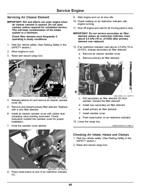 John Deere TH 6x4 Diesel Gator Utility Vehicles (SN: 150001 - 160000) (North America) Operators Manual (OMUC21272)