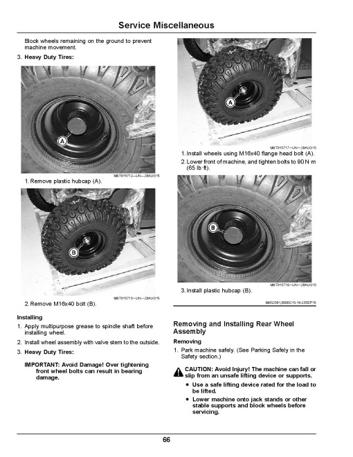 John Deere M-Gator A1 Military Utility Vehicles (SN: from 170001) (North America) Operators Manual (OMUC21273)