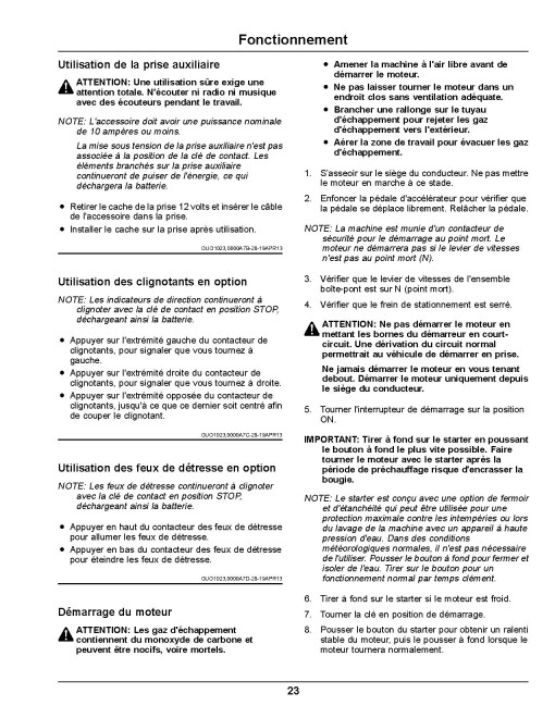 John Deere TX Gator Utility Vehicles (SN: 150001 - 160000) (Export Edition) Operators Manual (OMUC21292)