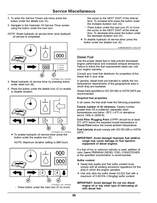 John Deere 7500A and 8000A E-Cut Hybrid Fairway Mowers (SN: 065001 - 070000) (Europe) Operators Manual (OMUC21596)