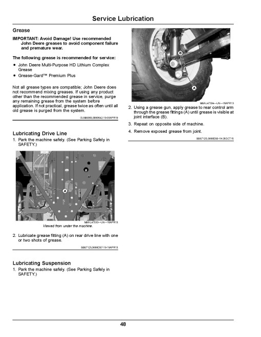 John Deere XUV560E and XUV560E S4 Gator Utility Vehicles (SN: 030001 - 040000) (North America) Operators Manual (OMUC22016)