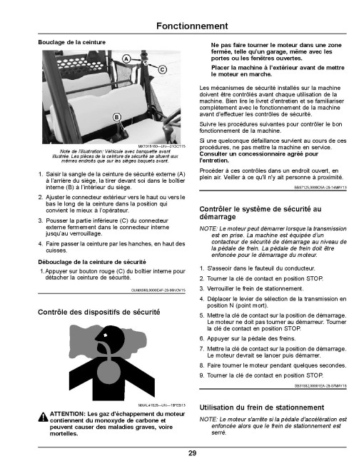 John Deere XUV560E Gator Utility Vehicles (SN: 030001 - 040000) (Export Edition) Operators Manual (OMUC22042)