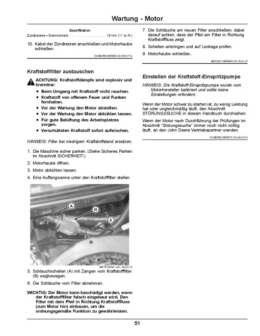 John Deere Select Series X584 and X590 (SN: 150001-160000) Lawn Tractors (Export Edition) Operators Manual (OMUC22099)