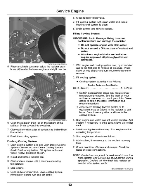 John Deere ZTrak Pro Z994R (SN: 030001-040000) Zero-Turn Diesel Mowers (Export Edition) Operators Manual (OMUC22306)