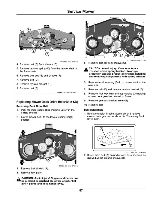 John Deere ZTrak Z997R (SN: 070001-080000) Max-Frame Mowers (North America) Operators Manual (OMUC22394E)
