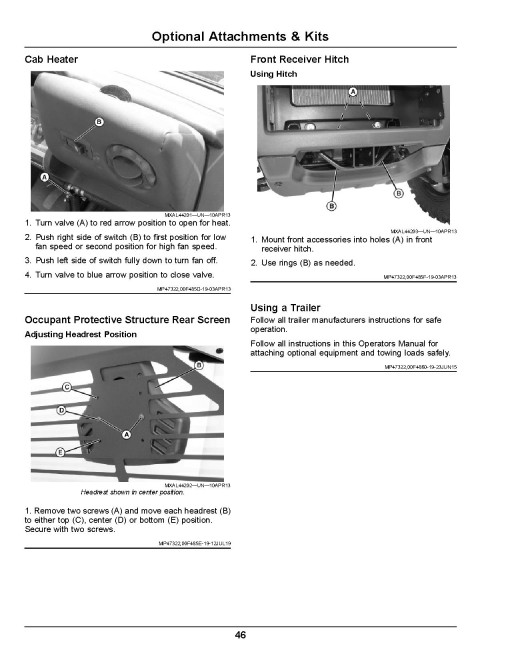 John Deere HPX615E Gator Utility Vehicles (SN: 030001 - 040000) (North America) Operators Manual (OMUC22535)