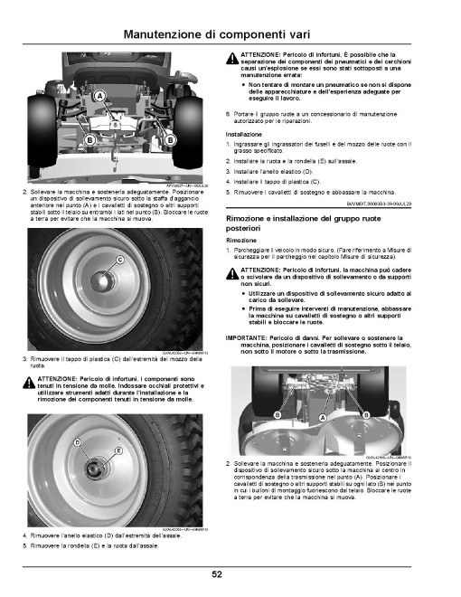 John Deere X117R, X147R and X167R (SN: 010001-030000) Lawn Tractors (Export Edition) Operators Manual (OMUC22606)