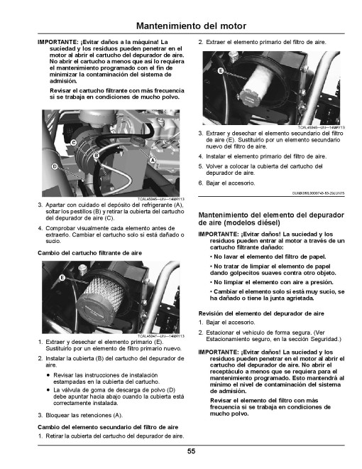 John Deere ProGator 2020A,2030A (SN:120001-); 2020A GPS,2030A GPS (SN:030001-) Utility Vehicles (N.America) Operators Manual (OMUC23665)