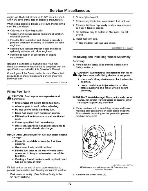 John Deere HPX815E Gator Utility Vehicles (SN: 030001 - 040000) (North America) Operators Manual (OMUC23895)