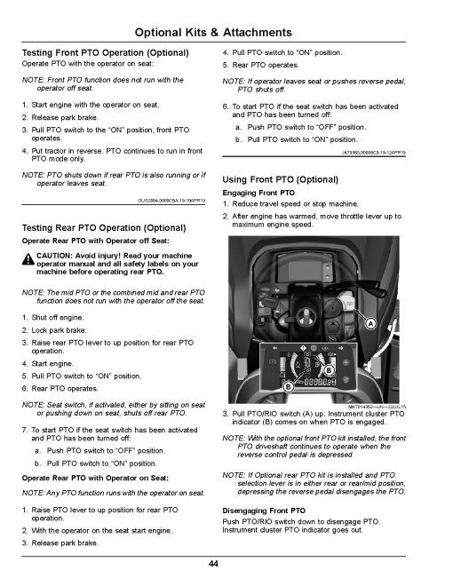 John Deere X750, X754 and X758 (SN: 080001-090000) Lawn Tractors (North America) Operators Manual (OMUC24031)