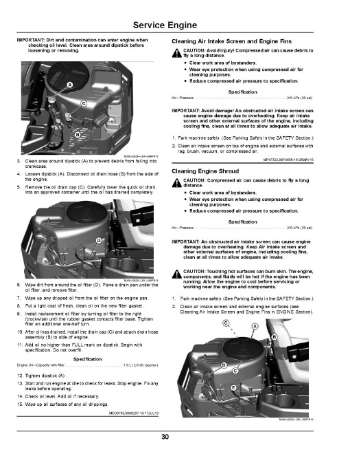 John Deere ZTrak Z335E,Z335M,Z345M,Z345R, Z355E, Z355R, Z375R (SN:150001-160000) Zero-Turn Mowers (N.America) Operators Manual (OMUC24247)