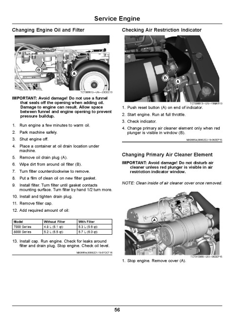 John Deere 7500A and 8000A E-Cut Hybrid Fairway Mowers (SN: 070001 - 110000) (Export Edition) Operators Manual (OMUC24620)