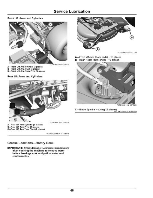 John Deere TerrainCut 9009A Rough Mowers (SN: 050001 - 070000) (Europe) Operators Manual (OMUC24993)