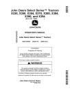 John Deere X330, X350, X354, X370, X380, X384, X390, X394 (SN:110001-130000) Lawn Tractors (N.America) Operators Manual (OMUC26545)