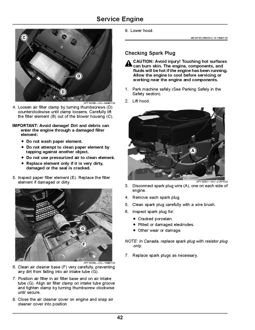 John Deere Select Series X350R (SN: 110001-130000) Lawn Tractors (North America) Operators Manual (OMUC26546)