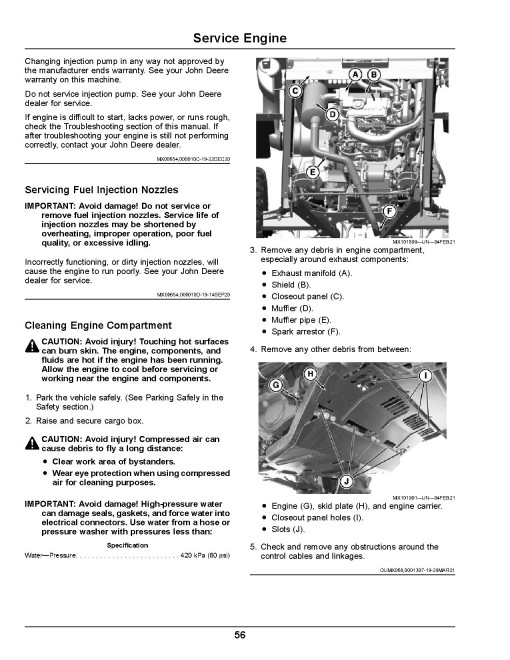 John Deere XUV855M S4 Gator Utility Vehicles (SN: 040001 - 050000) (North America) Operators Manual (OMUC26681)