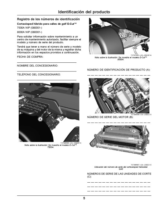 John Deere 7500A and 8000A E-Cut Hybrid Fairway Mowers (SN: 080001 - 100000) (North America) Operators Manual (OMUC27549)