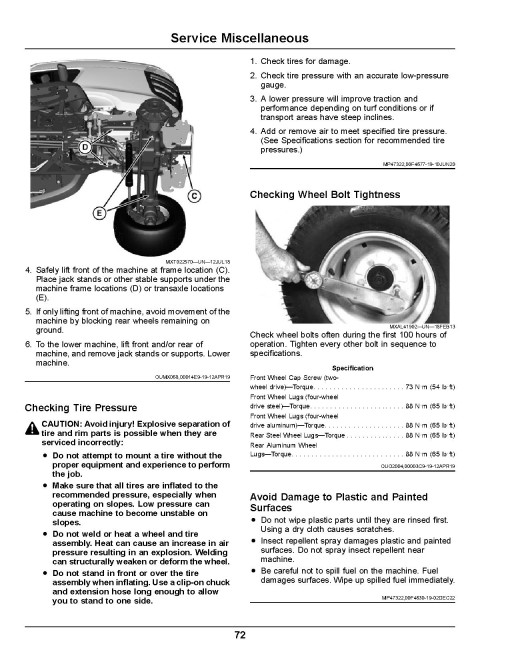 John Deere X940, X948 and X949 (SN: 100001-140000) Lawn Tractors (Export Edition) set of Operators Manuals (OMUC29447)