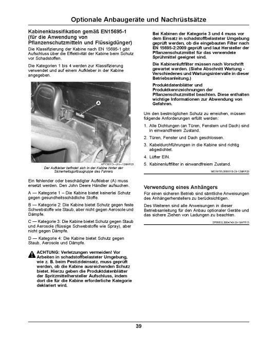 John Deere TE Electric Gator Utility Vehicles (SN: 170001 - 180000) (Export Edition) Operators Manual (OMUC29667)