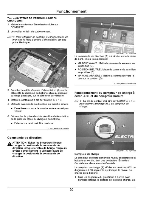 John Deere TE Electric Gator Utility Vehicles (SN: 170001 - 180000) (Export Edition) Operators Manual (OMUC29667)