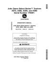 John Deere Select Series X570, X580, X584, X590 (SN: 170001-180000) Lawn Tractors (North America) Operators Manual (OMUC29736)