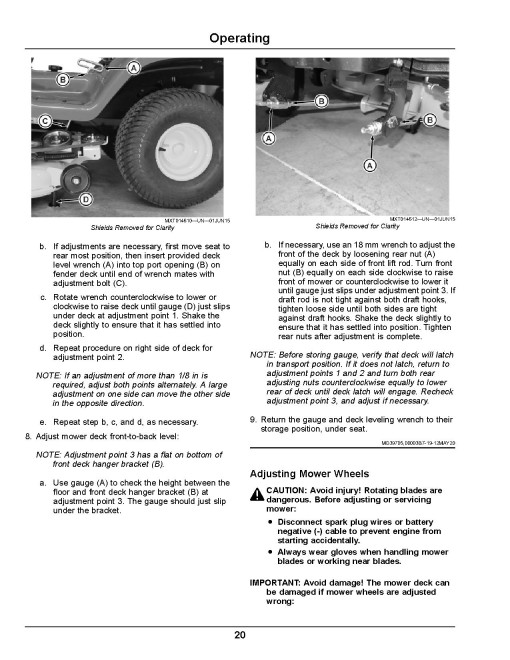 John Deere Select Series X350R (SN: 130001-150000) Lawn Tractors (Export Edition) Operators Manual (OMUC29738E)