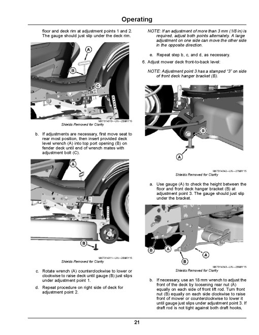 John Deere Select Series X584 and X590 (SN: 170001-180000) Lawn Tractors (Export Edition) Operators Manual (OMUC29739E)