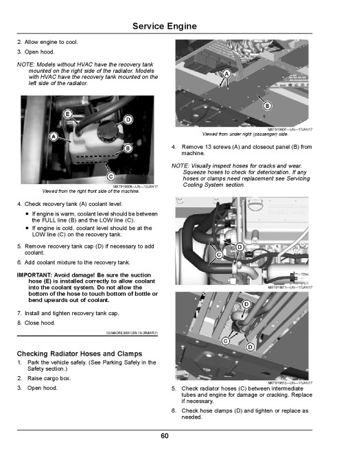 John Deere XUV835E, XUV835M, XUV835R Gator Utility Vehicles (SN:050001-060000) (California Edition) Operators Manual (OMUC29856)