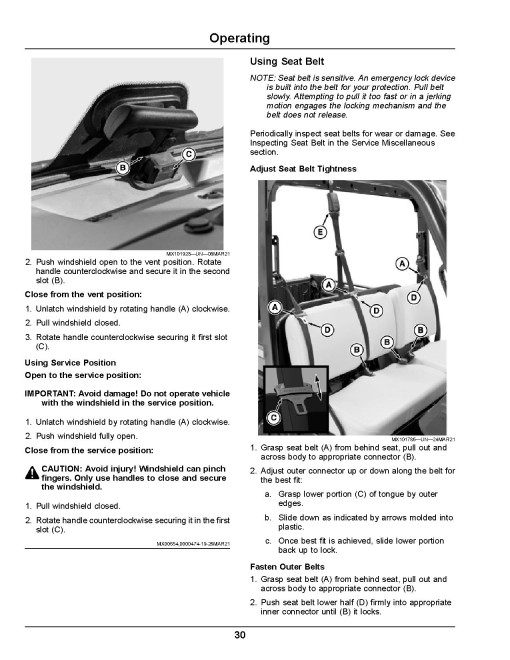John Deere XUV865E, XUV865M and XUV865R Gator Utility Vehicles (SN: 050001 - 060000) (North America) Operators Manual (OMUC29884)