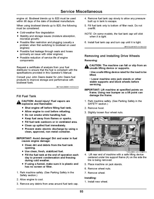 John Deere ZTrak Z997R (SN from 080000) Max-Frame Mowers (Export Edition) Operators Manual (OMUC30001)