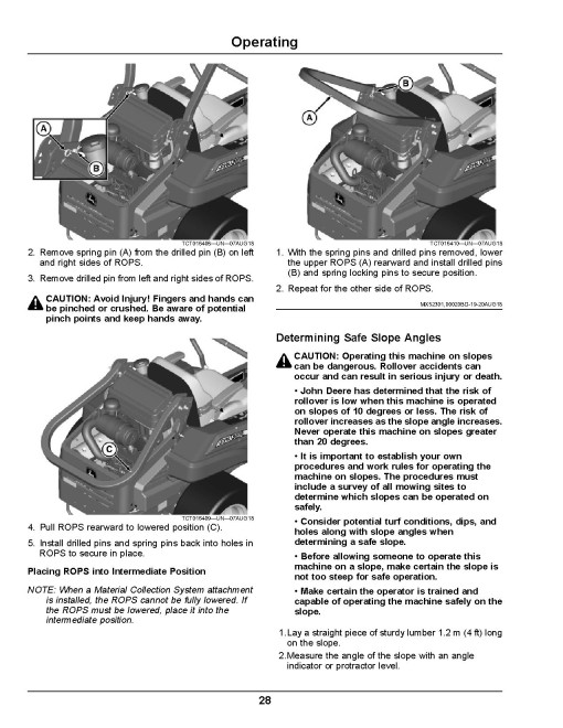 John Deere ZTrak Pro Z994R (SN: 040001-090000) Zero-Turn Diesel Mowers (Export Edition) Operators Manual (OMUC30101)