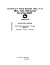 John Deere 1550, 1570, 1575, 1580 and 1585 TerrainCut Front Mowers (SN:080001-100000) (Export) Operators Manual (OMUC30515)