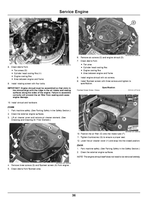 John Deere ZTrak Z515E, Z530M and Z545R (SN: 060001-120000) Zero-Turn Mowers (Export Edition) Operators Manual (OMUC30708E)