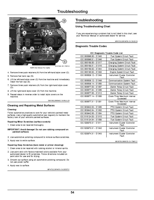 John Deere ZTrak Z515E, Z530M and Z545R (SN: 060001-120000) Zero-Turn Mowers (Export Edition) Operators Manual (OMUC30708E)