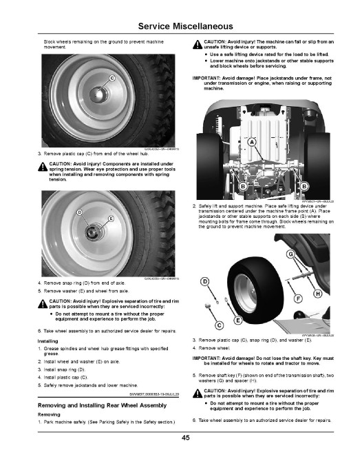 John Deere X107, X127 and X167 (SN: 030001-070000) Lawn Tractors (Export Edition) Operators Manual (OMUC30787E)
