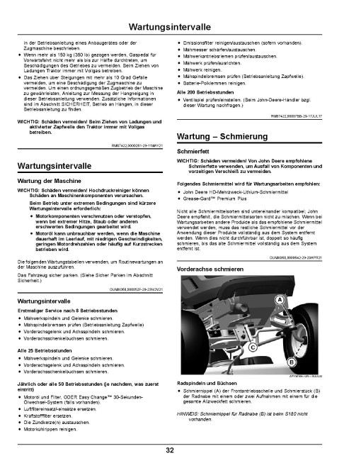John Deere X117R, X147R and X167R (SN: 030001-070000) Lawn Tractors (Export Edition) Operators Manual (OMUC30823)