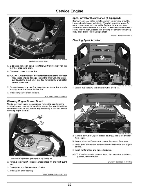 John Deere ZTrak Z315E, Z320M, Z320R, Z325E, Z330M, Z330R (SN:010001-100000) Zero-Turn Mowers (North America) Operators Manual (OMUC31576)