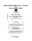 John Deere ZTrak Pro Z915E, Z920M, Z930M/R, Z950M/R, Z960M, Z970R Zero-Turn Mowers (North America) Operators Manual (OMUC32807E)
