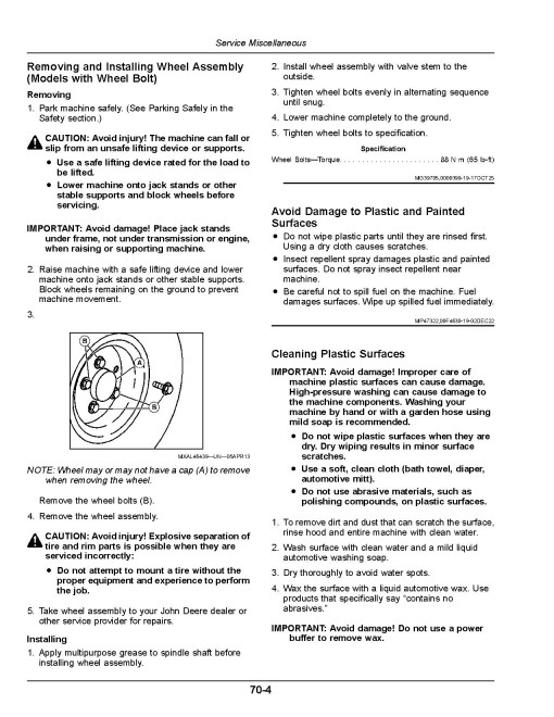 John Deere Select Series X570, X580, X584, X590 (SN: 180001-200000) Lawn Tractors (North America) Operators Manual (OMUC32881)