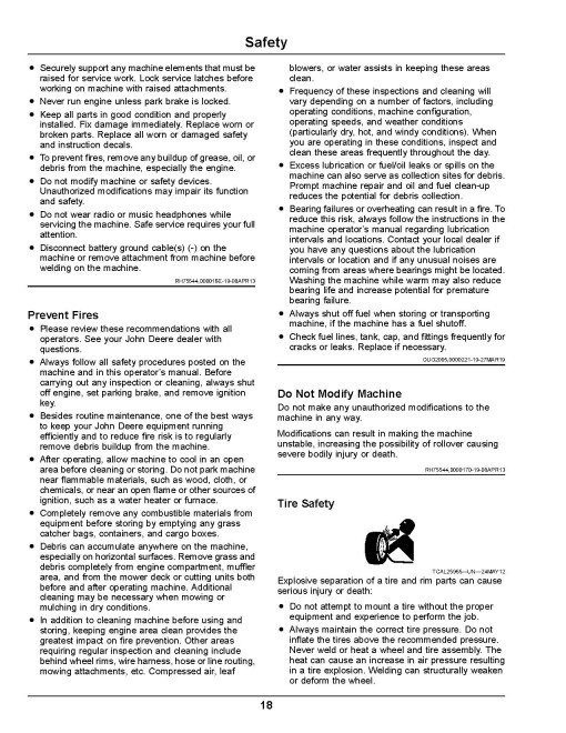 John Deere TS 4x2 Gator Utility Vehicles (SN: from 180001) (North America) Operators Manual (OMUC33348)