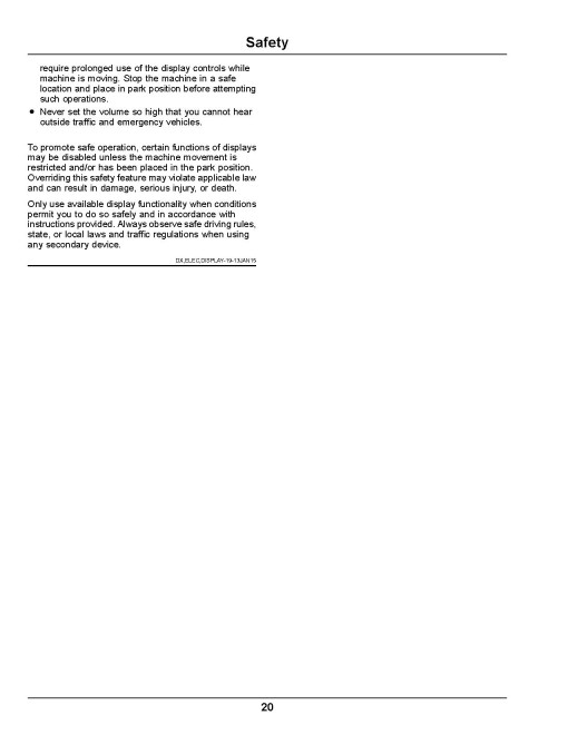 John Deere TH 6x4 Gas Gator Utility Vehicles (SN: 180001 - 200000) (North America) Operators Manual (OMUC33354)