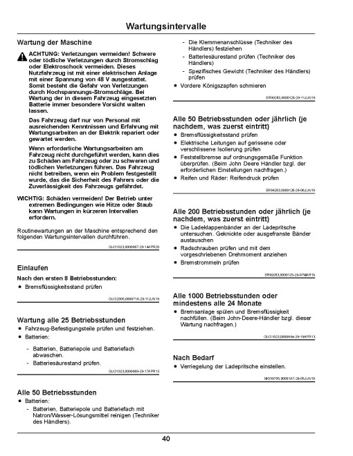 John Deere TE Electric Gator Utility Vehicles (SN: 180001 - 200000) (Export Edition) Operators Manual (OMUC33433)