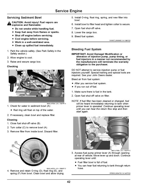 John Deere TH 6x4 Diesel Gator Utility Vehicles (SN: 180001 - 200000) (Export Edition) Operators Manual (OMUC33448E)